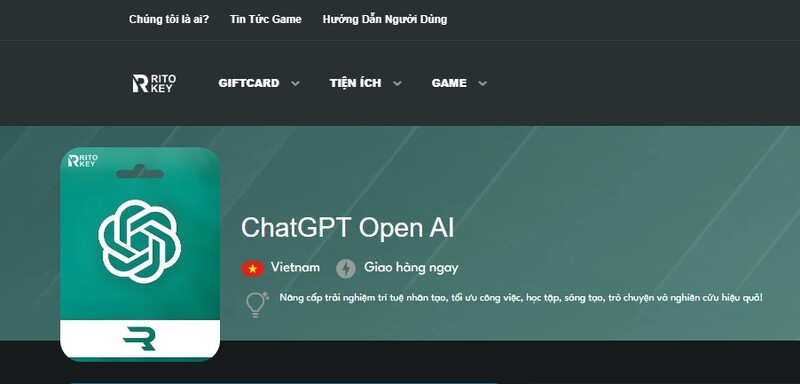 Mua tài khoản ChatGPT Business tại RitoKey