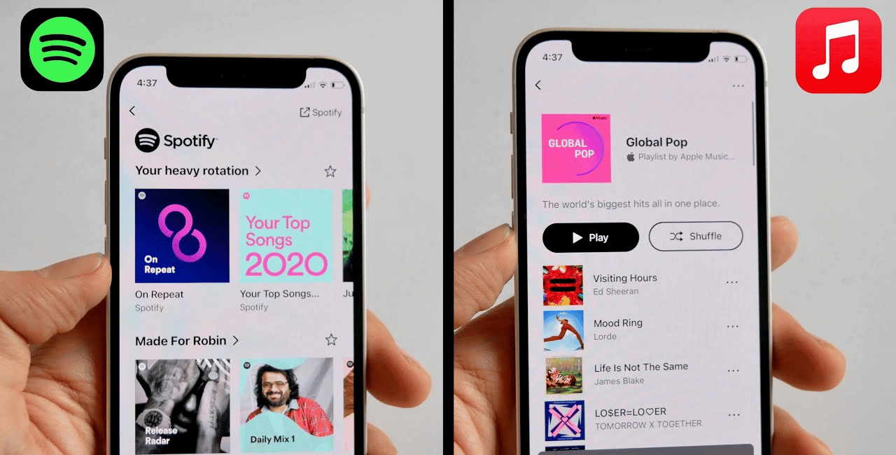 Spotify hay Apple Music: Ứng dụng nào nên dùng hơn