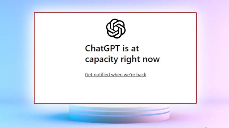 ChatGPT khị bị quá tải