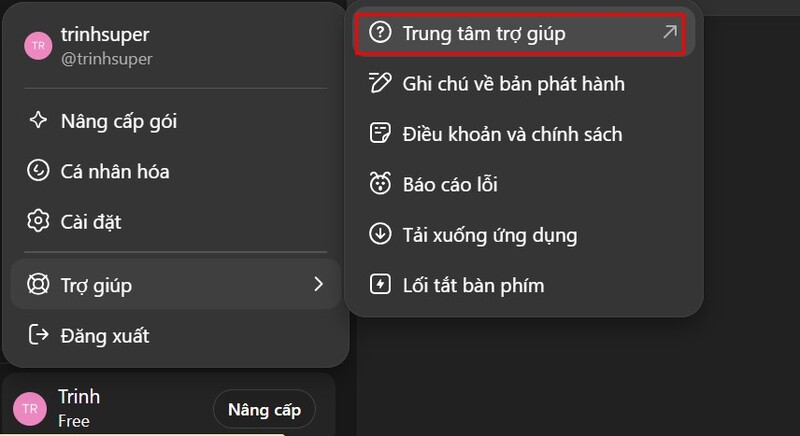 Liên hệ bộ phận hỗ trợ OpenAI