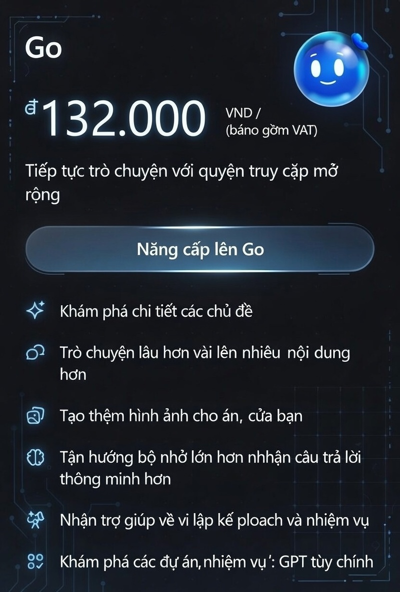 Tính năng nổi bật của tài khoản ChatGPT Go