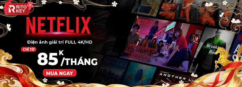 Mua tài khoản Netflix tại Ritokey chỉ từ 85k/ tháng