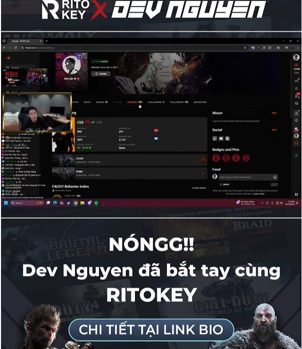 Tài khoản ChatGPT tại Ritokey được YouTuber Dev Nguyễn tin tưởng lựa chọn